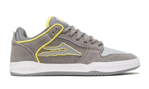 Lakai Telford Low Skate Shoes - Grey / Reflective - Skatewarehouse.co.uk