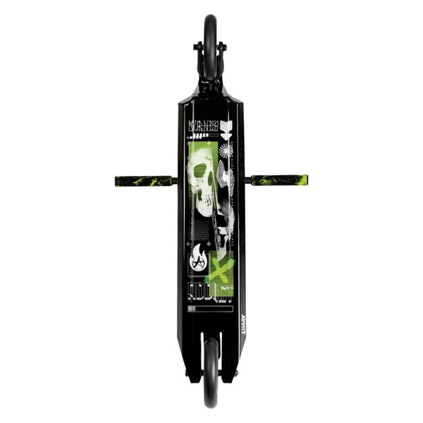 Addict Complete Scooter Burner - Glitch - Black / Black - Skatewarehouse.co.uk