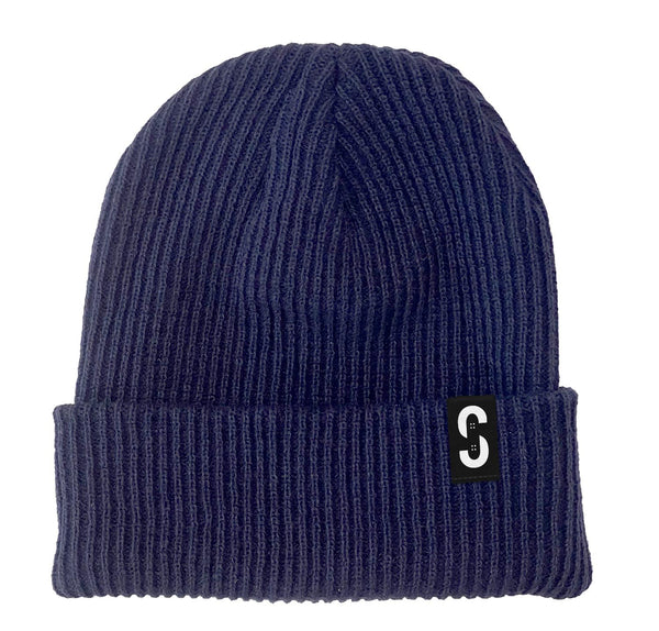 Skatewarehouse Beanie - Navy Blue - One Size