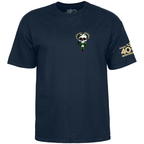 Powell-Peralta™ Mike McGill '40th Anniversary McTwist' Tee Navy - Skatewarehouse.co.uk
