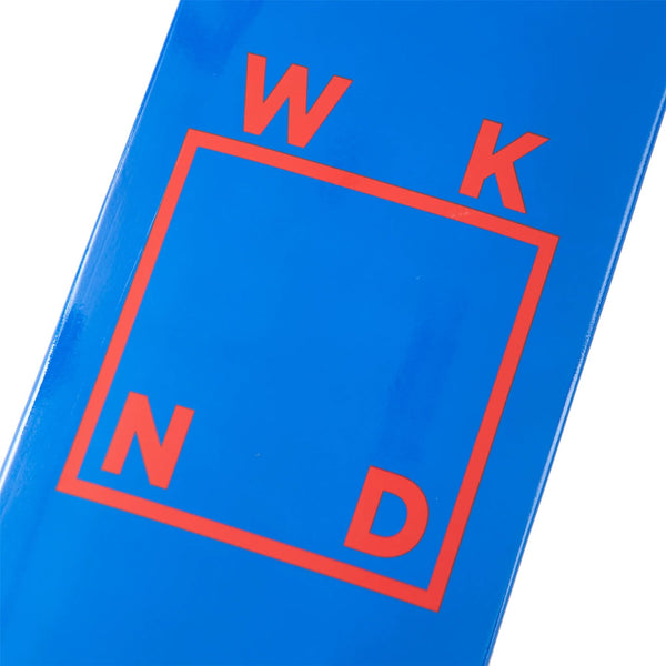 WKND Royal/Red Logo Dip Skateboard Deck - 7.75