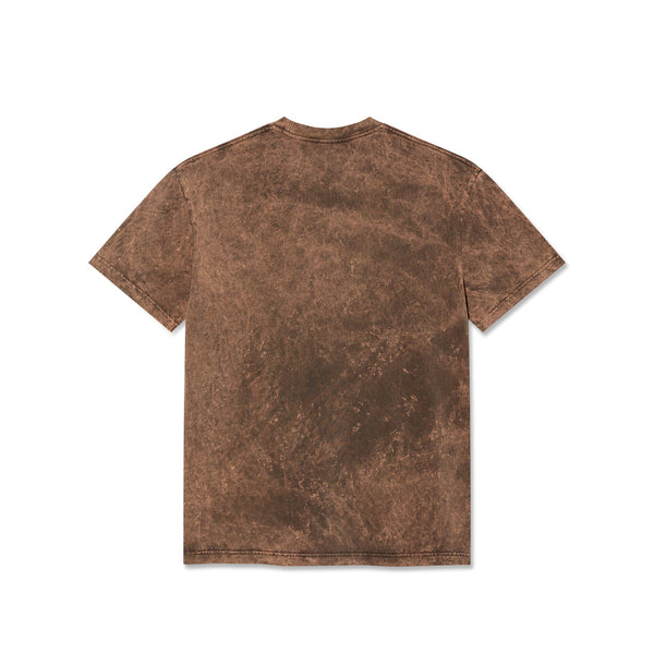 Polar Skate Co Acid Tee | Surf Logo (Brown) - XS
