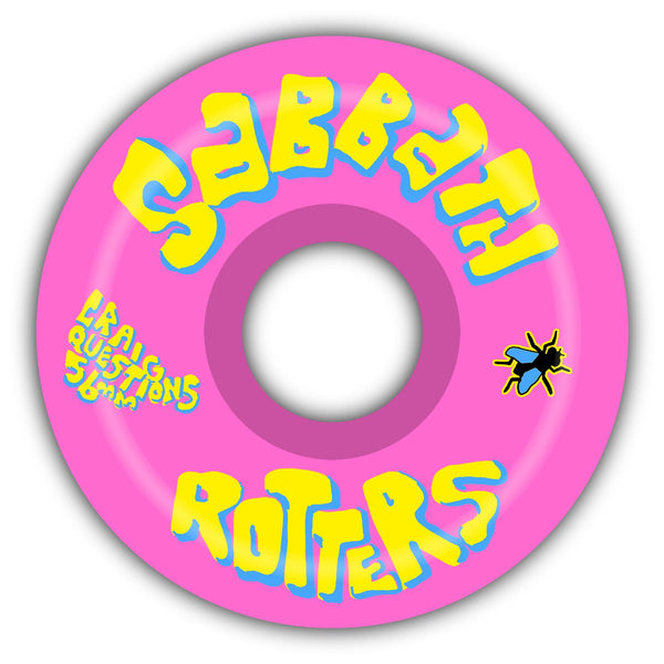 Sabbath Skateboard Wheels Craig Questions 99A Pink (Conical) - Skatewarehouse.co.uk