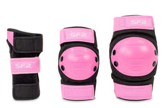SFR Youth Ramp Triple Pad Set - Black / Pink - Skatewarehouse.co.uk