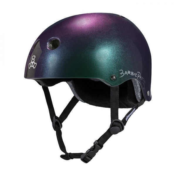 Triple Eight Helmet Deep Cover Barbie Patin - Purple / Green