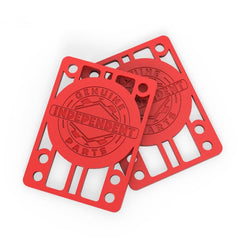 Indy Riser Pads 1/8 (Pack of 2) Red Skateboard Risers
