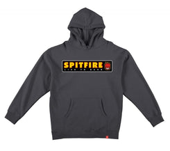 Spitfire Hoody Ltb - Charcoal / Multi Color Prints