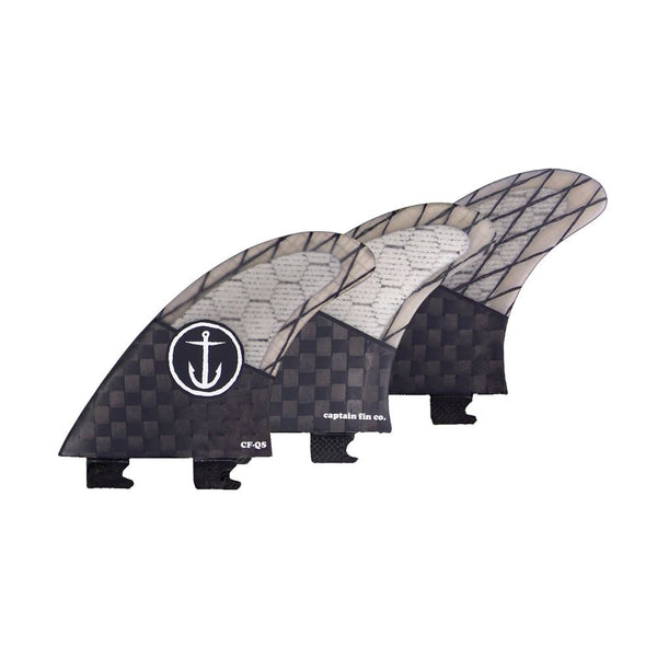 Captain Fin Co - CF Quickness Tri - SM / MD / LG - Black (Snap-In / FCS II) - M