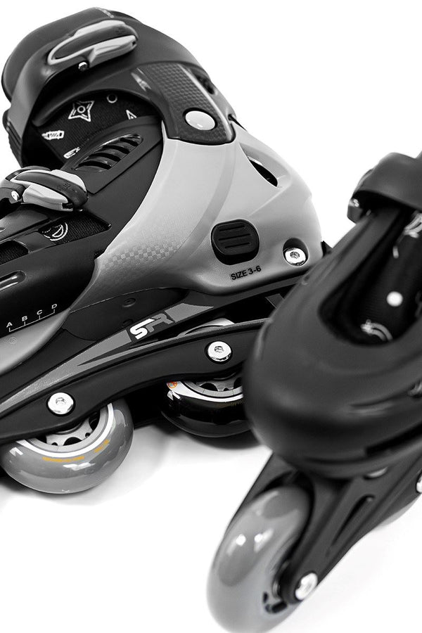 SFR Cyclone II Adjustable Inline Skates - Ninja - Skatewarehouse.co.uk