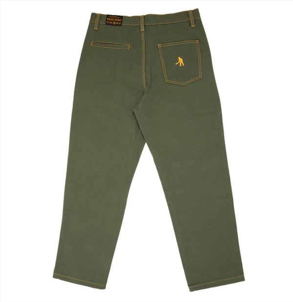 Diggers Club Pant (Olive / Gold Stitch)