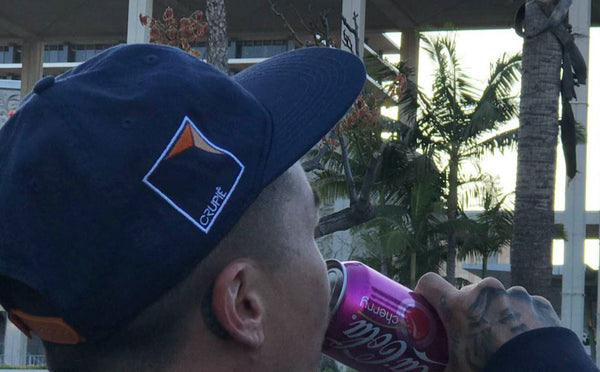 Crupie Square One 6 Panel Dad Hat Blue - Skatewarehouse.co.uk