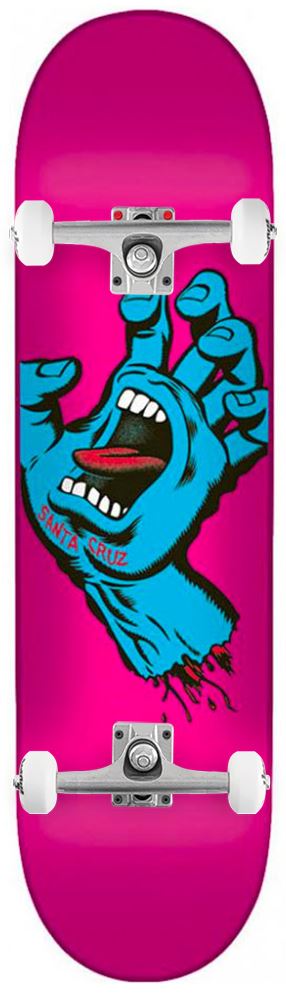 Santa Cruz Screaming Hand Pink x Venom Skateboards Core Custom Complete Skateboard - 7.8