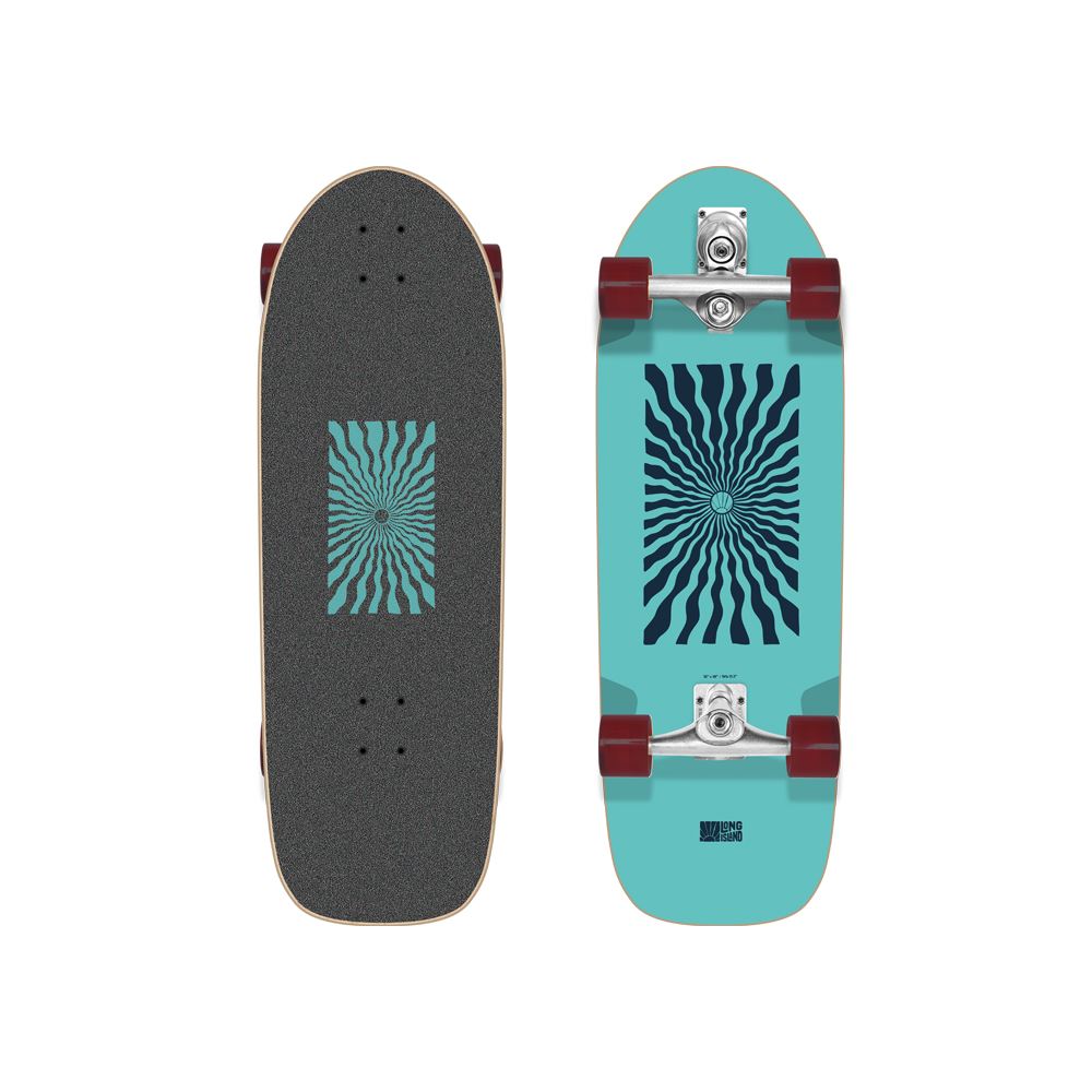 Long Island Fog Haze 31"x10"x17.5" Long Island Complete Surfskate Cruiser - 31.0" - Skatewarehouse.co.uk