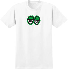Krooked T-Shirt Eyes Lg - White / Green Print