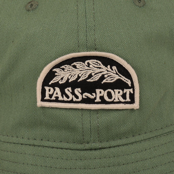 Pass~Port Quill Patch 6 Panel Bucket Cap (Sage Green) - L