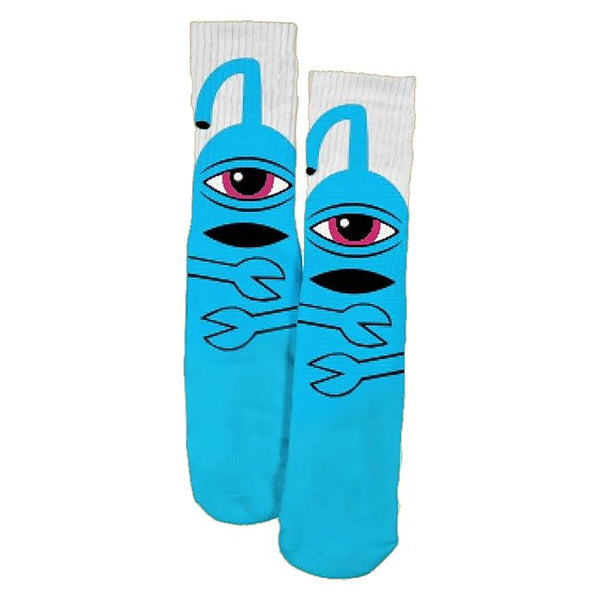 Toy Machine 'Sect Hug' Sock Mint / Grey