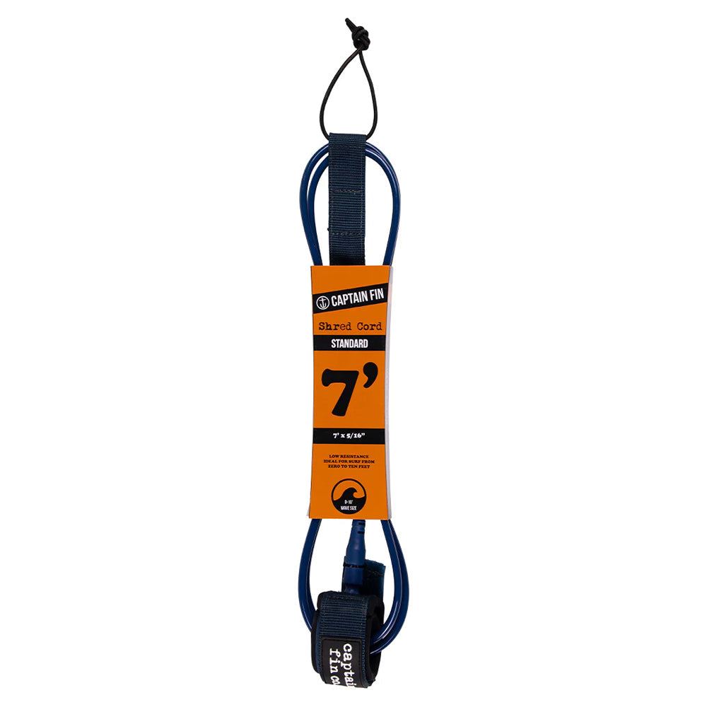 Captain Fin Co - Shred Cord - 7' Standard - Navy Surf Accessory