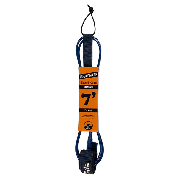 Captain Fin Co - Shred Cord - 7' Standard - Navy Surf Accessory