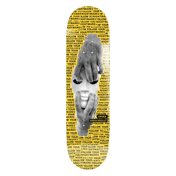 Opera Woolley Nightmare EX7 Yellow Skateboard Deck - 9.0