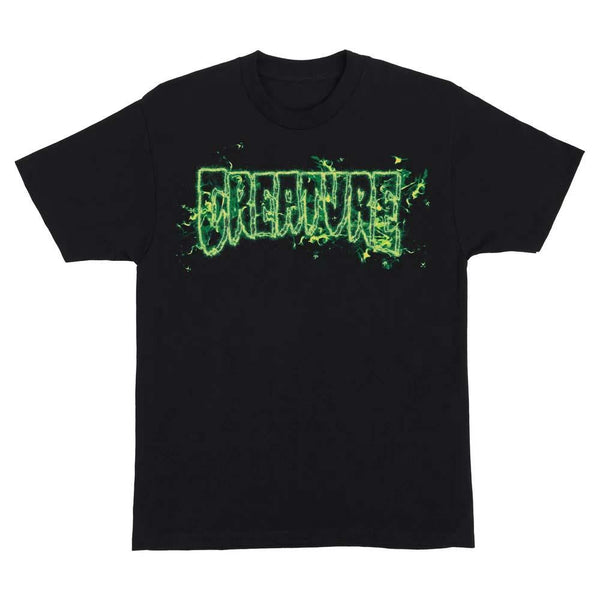 Creature T-Shirt Inferno Logo Outline T-Shirt - Black - Skatewarehouse.co.uk