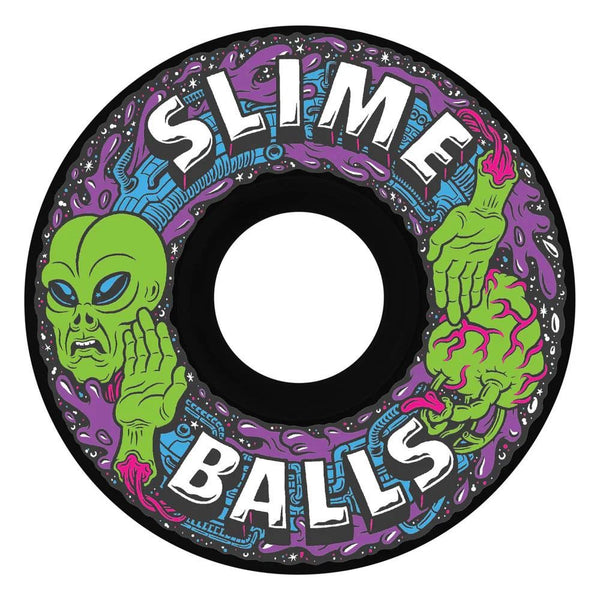 Slime Balls Skateboard Wheels Alien Mini OG Slime 78a - Black - Skatewarehouse.co.uk