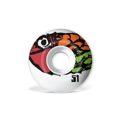 Girl Pictograph Staple 99D (99a) Skateboard Wheels - White