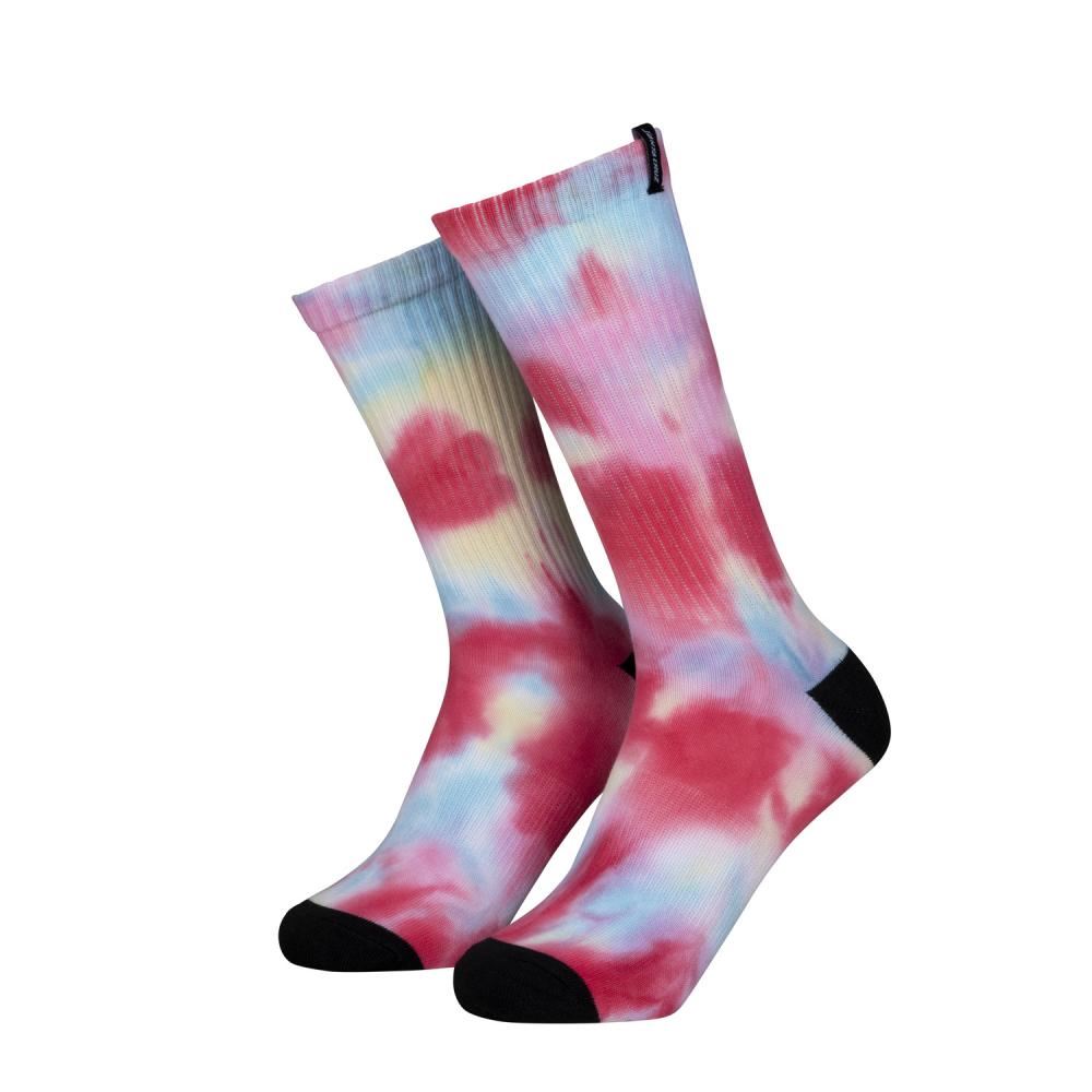 Santa Cruz Womens Socks Tie Dye Strip Socks - Pastel Tie Dye - Skatewarehouse.co.uk