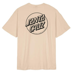 Santa Cruz All Gender T-Shirt Opus Dot Stripe AG - Oat - Skatewarehouse.co.uk