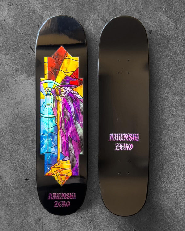 Zero Skateboard Stained Glass Adam Arunski Skateboard Deck - 8.5