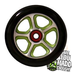Madd Gear Mgp Cf "Filth" Wheels 110Mm Inc Bearings - Green/Black - Skatewarehouse.co.uk