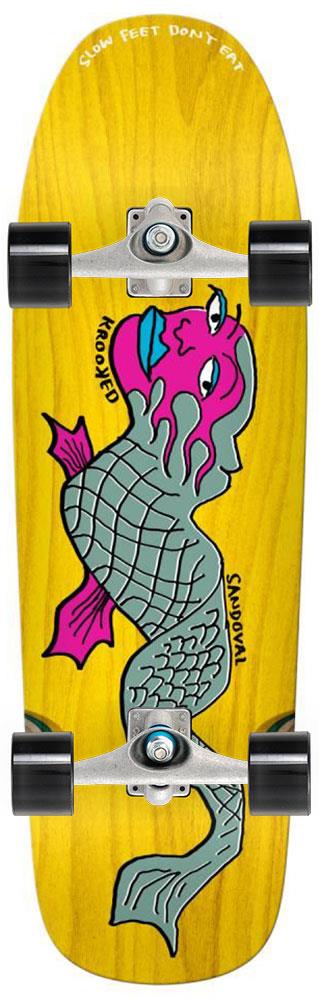 Krooked Sandoval Slow Feet x Carver Custom Surf Skate Skateboard CX - 9.81