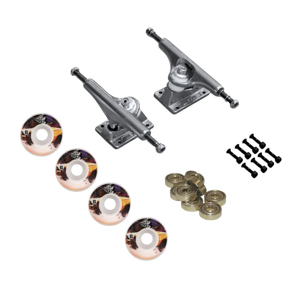 Picture Silver Undercarriage Kit - 52mm Skateboard Trucks (Pair)