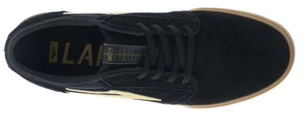 Lakai Griffin Skate Shoes - Black / Gold - Skatewarehouse.co.uk