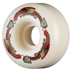 Powell-Peralta Dragon Formula • x 31mm • 93A • V1 • Off White / Red Skateboard Wheels - 52mm