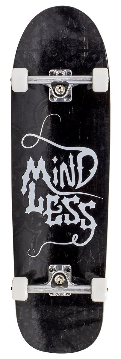 Mindless Gothic Black Cruiser Skateboard - 9.25