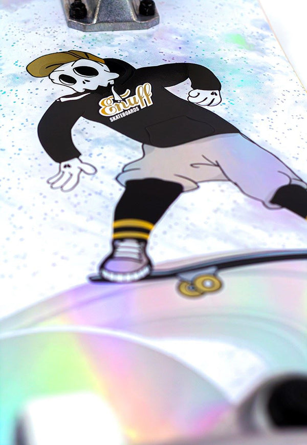Enuff Skully Hologram White Complete Skateboard - 7.25