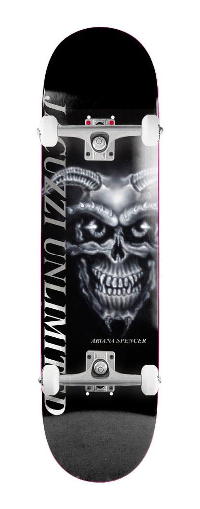 Jacuzzi Unlimited Ariana Spencer Demon EX7 Black x Venom Custom Complete Skateboard - 8.25"