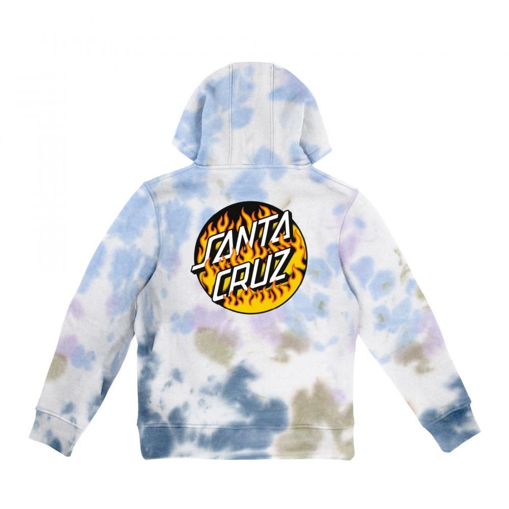 Santa Cruz Youth Hood Youth Blaze Dot Hood - Ferris Wheel - Skatewarehouse.co.uk