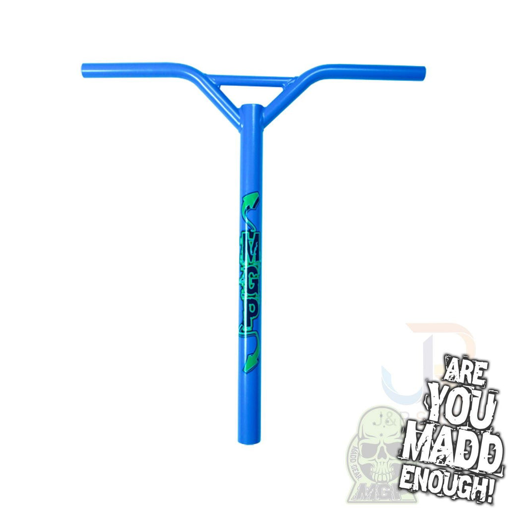 Madd Gear Mgp Bat Wings Straight 23" X 21" - Blue With Logo - Skatewarehouse.co.uk