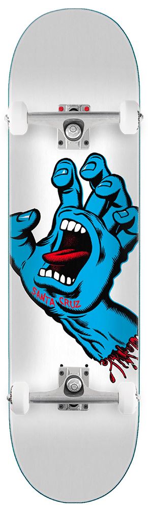 Santa Cruz Screaming Hand White x Venom Skateboards Custom Complete Skateboard - 8.25 - Skatewarehouse.co.uk