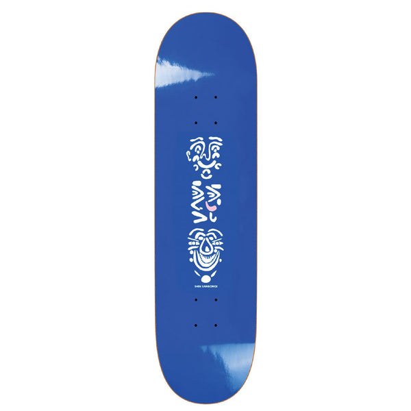 Polar Skate Co SHIN SANBONGI -Faces (Blue) Skateboard Deck - 8.125