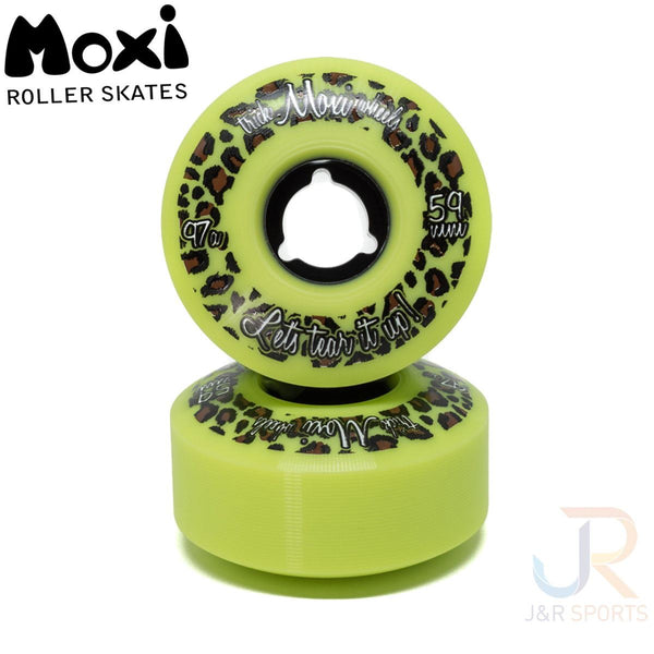 Moxi Trick Wheels (4) - Lime Green 59mm / 97A