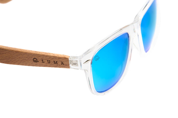 Luma Beach Comber Recycled Sunglasses - Clear