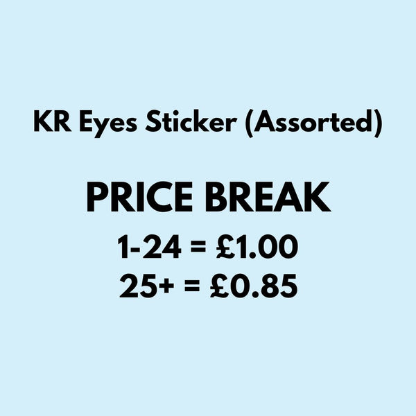 Krooked KR Eyes Sticker (Assorted) - M