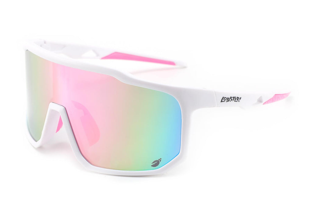 Lobster Eyewear OBs - White Pink - Skatewarehouse.co.uk