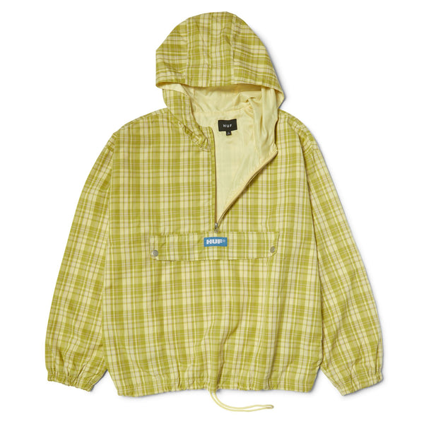 HUF Rivington Plaid Anorak (Tarragon) Apparel - M