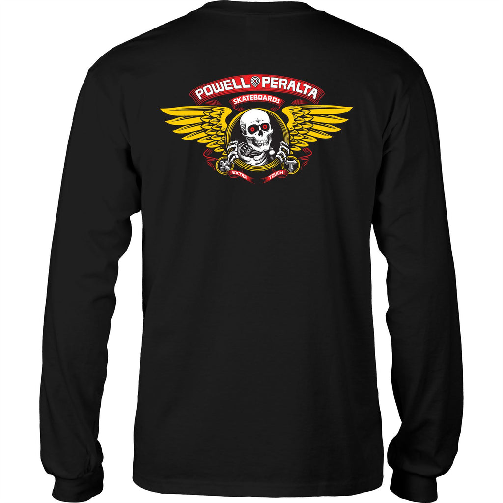 Powell-Peralta™ Winged Ripper Longsleeve Tee Black - Skatewarehouse.co.uk