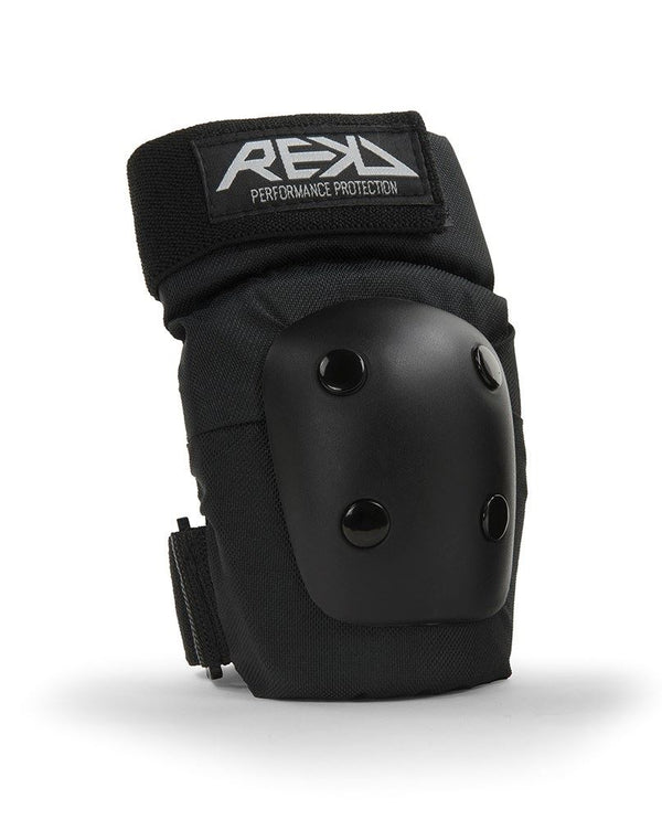 REKD Junior Heavy Duty Skateboard Skate Scooter BMX Triple Pad Set - Black - Skatewarehouse.co.uk