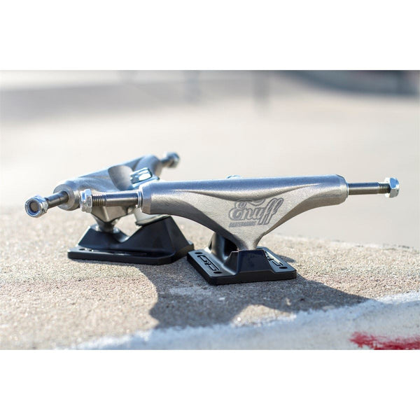 Enuff Decade Pro Satin Skateboard Trucks - Natural / Black - 129mm - Skatewarehouse.co.uk