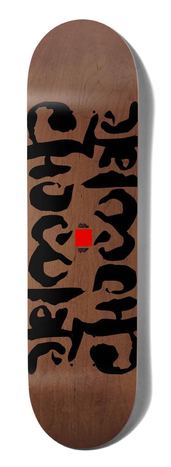 Chocolate Skateboard Ink Blot Brown Chris Roberts Twin Tip x Venom Custom Complete Skateboard - 8.5